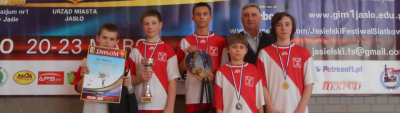 Kolejny sukces drużyny chłopców na VII Jasielskim Festiwalu Siatkówki