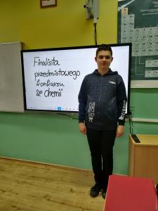 Finalista Wojewódzkiego Konkursu z Chemii